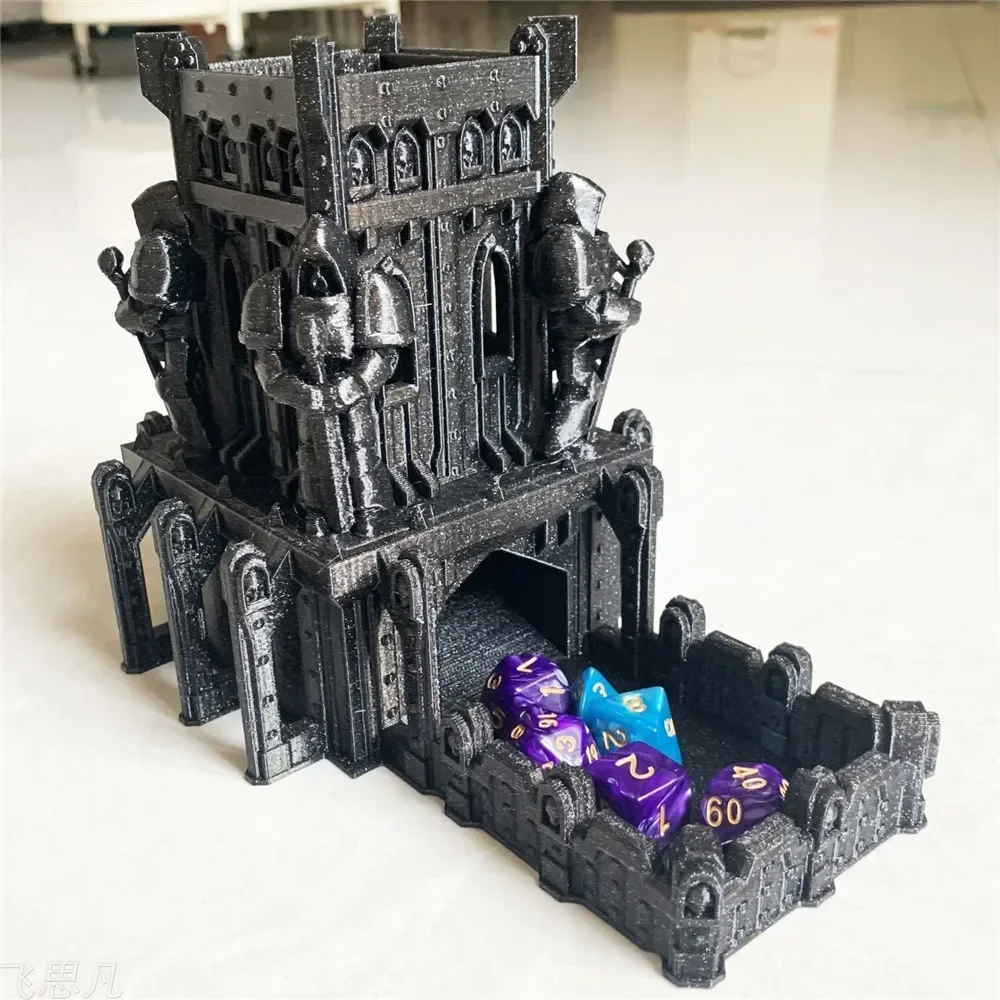 Board Game Print - 3D Printed Castle Dice Tower Tabletop