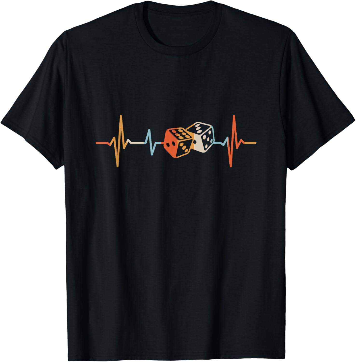 Board Game Print - Board Game Heartbeat Dice T-Shirt Vintage
