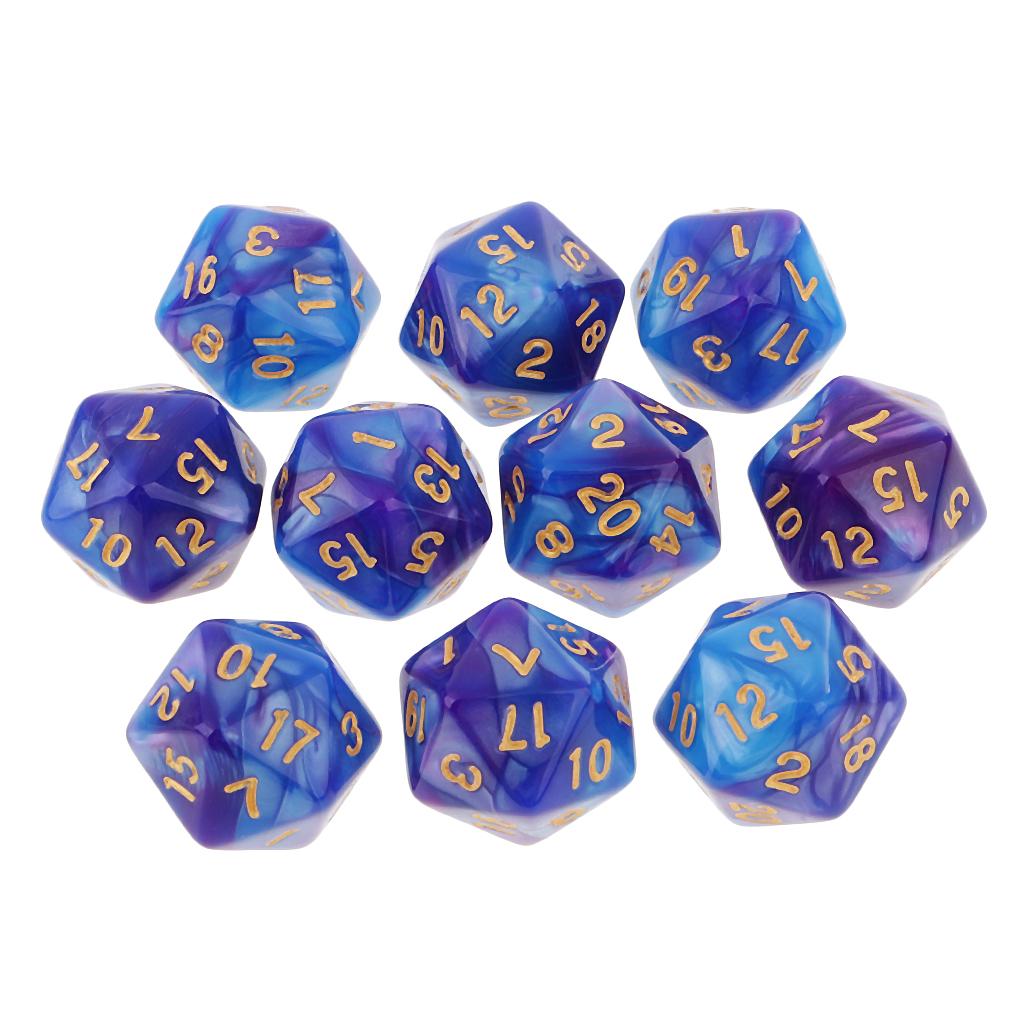 Board Game Electronic Table - 10pcs Polyhedral 20 Sided Dice D20