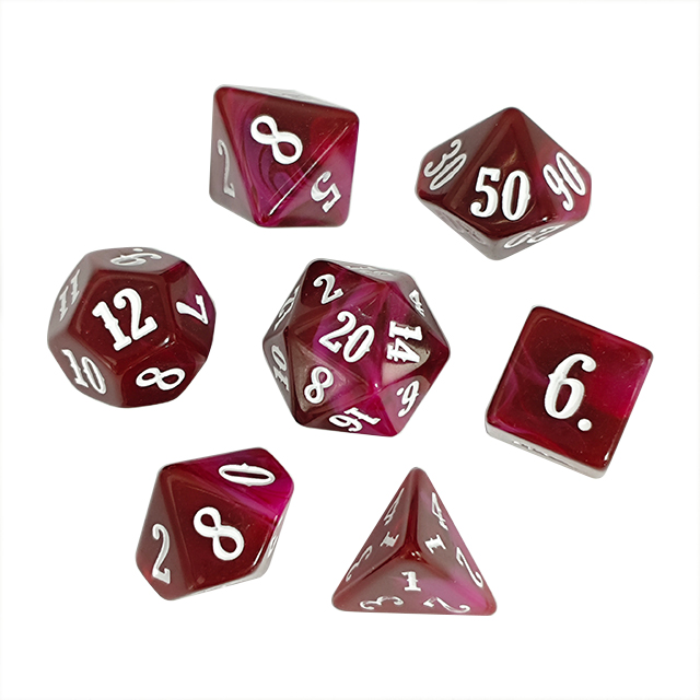Board Game Digital - Blend Color Acrylic Material Dice Set