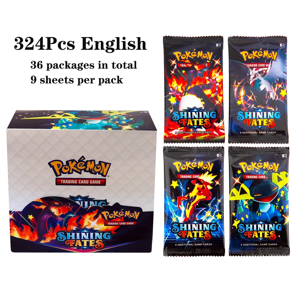 324Pcs/box Pokemon TCG: Shinin - огляд і ціна Board Game Movie