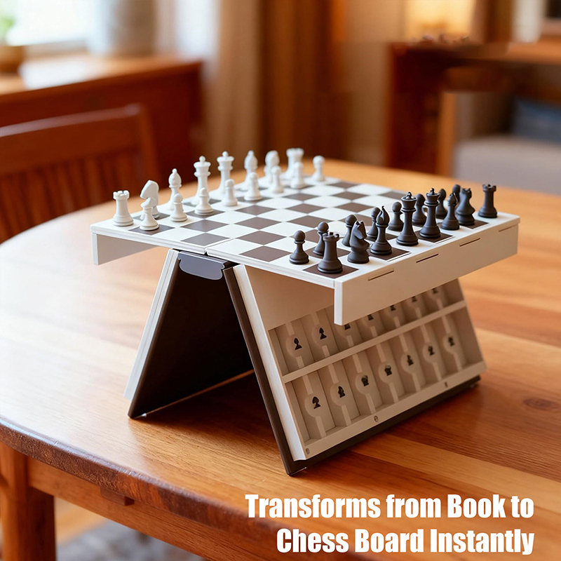 Chess Set 3D Printed Book Fold - огляд і ціна Board Game Print