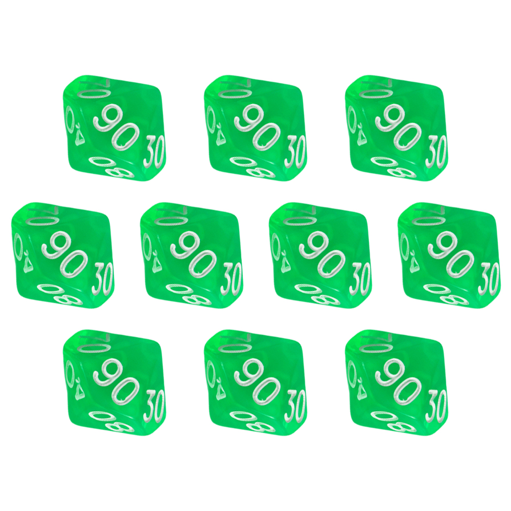 D10(00-90) Dice Set 10pcs Tran - огляд і ціна Board Game Digital