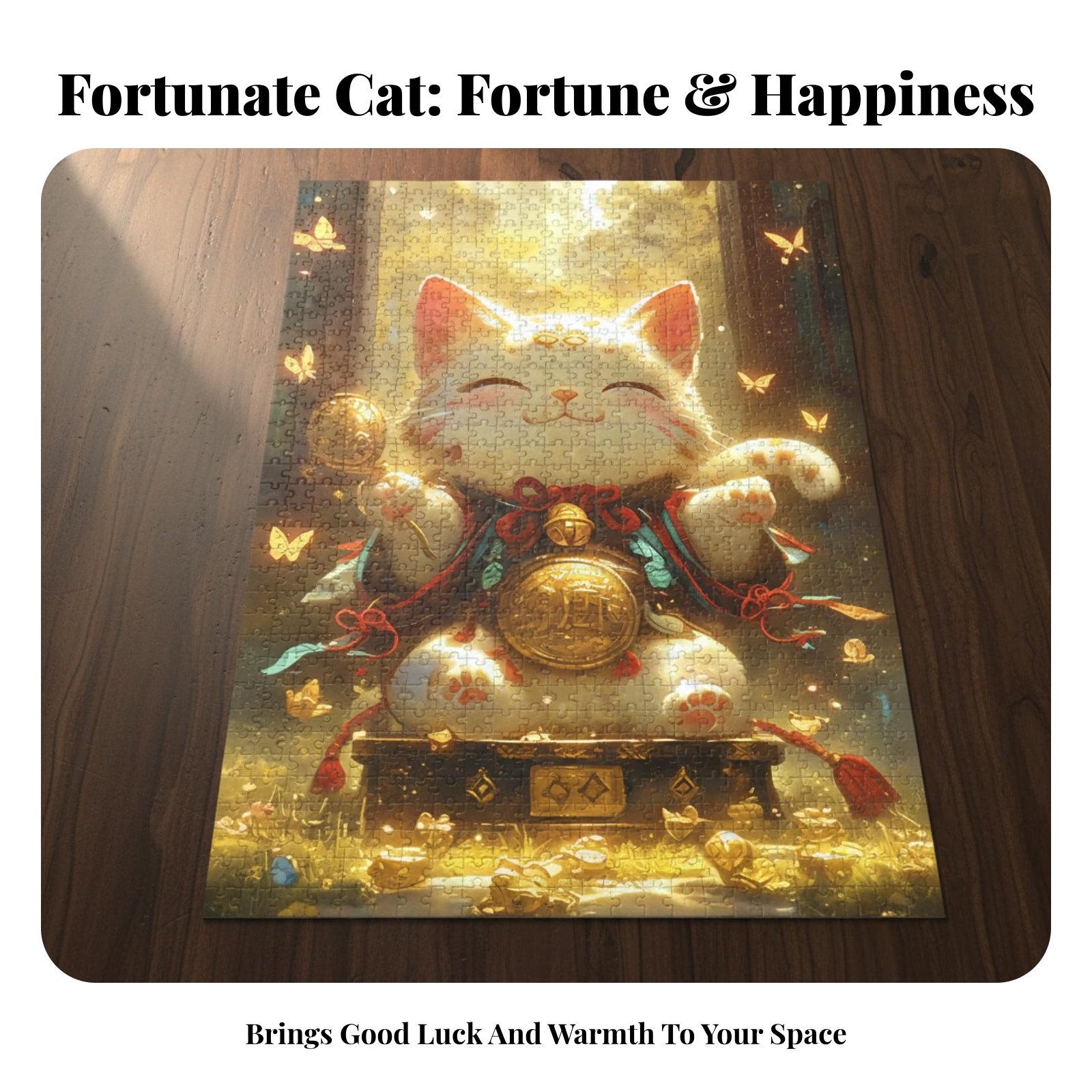 Lucky Cat Jigsaw Puzzle, DIY M - огляд і ціна Jigsaw Puzzle Adult