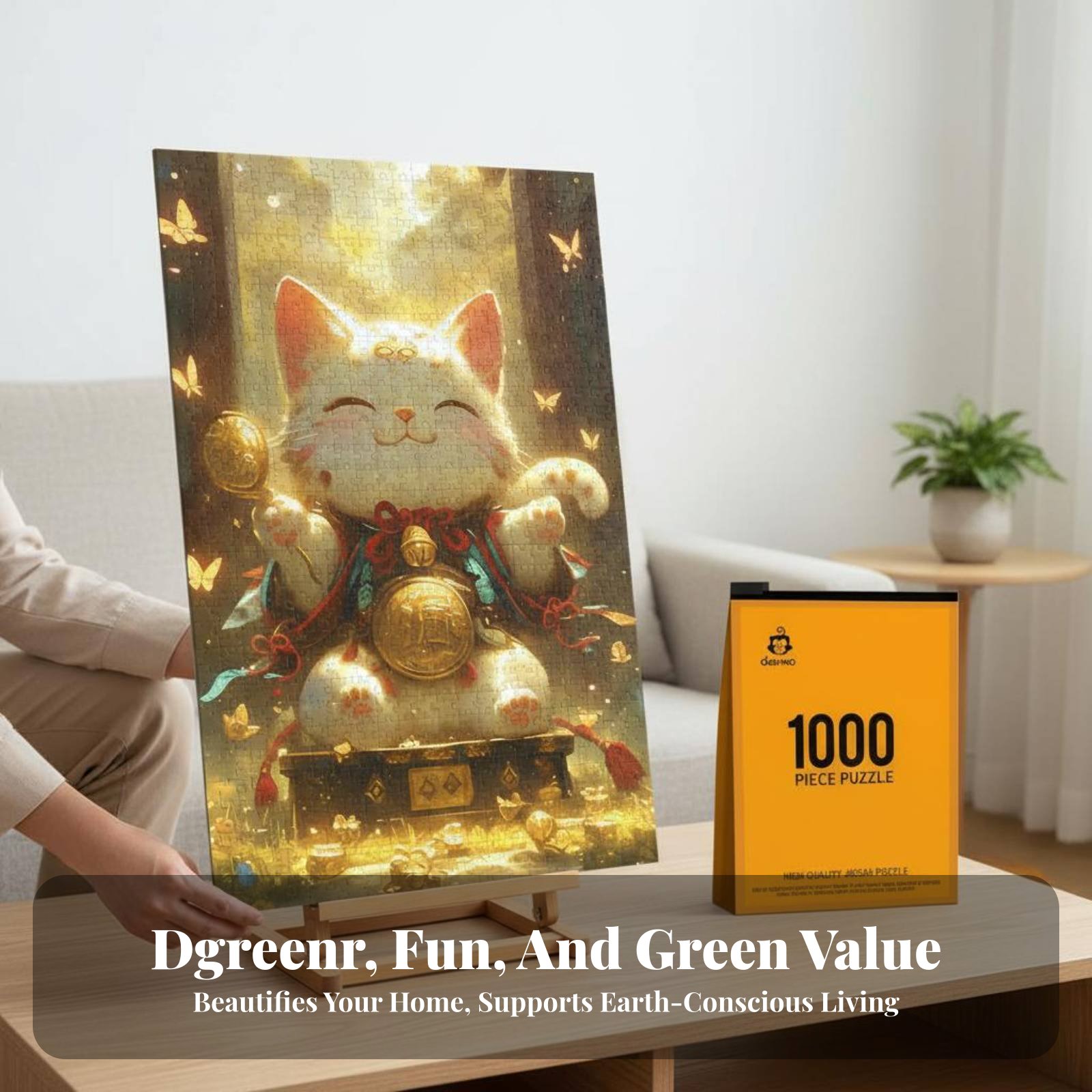 Lucky Cat Jigsaw Puzzle, DIY M - огляд і ціна Jigsaw Puzzle Adult