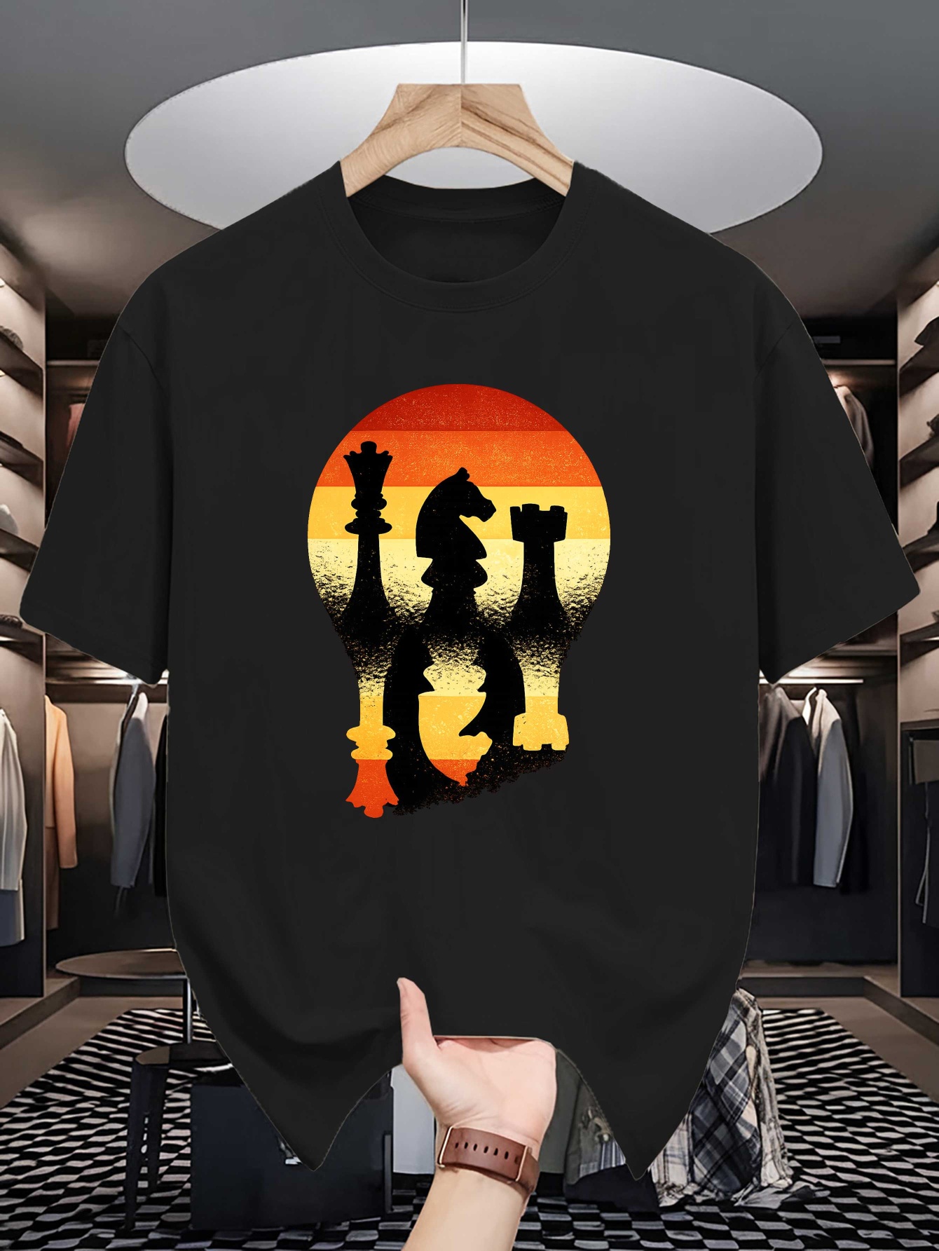 Chess Silhouette Sunset Lightb - огляд і ціна Board Game Print