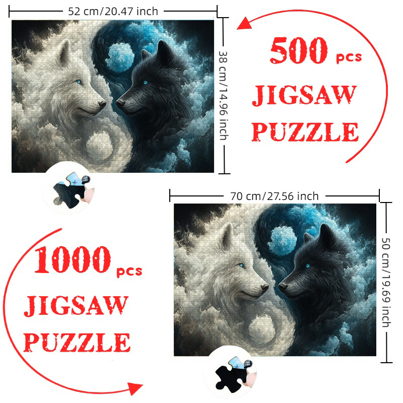 500/1000pcs Tai Chi Yin-Yang & - огляд і ціна Jigsaw Puzzle Adult