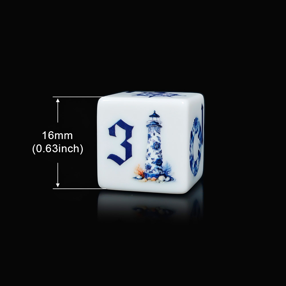 12Pcs Blue Nautical 16MM Print - огляд і ціна Board Game Print