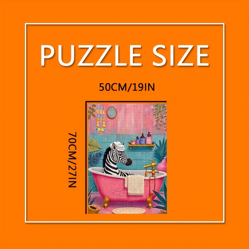 1000pcs Zebra in Bubble Bath J - огляд і ціна Jigsaw Puzzle Adult